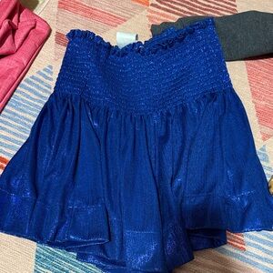 QUEEN OF SPARKLES Blue Shimmer Skort